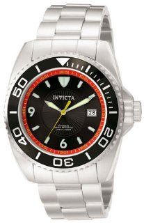 INVICTA MEN'S PRO DIVER ALL STAINLESS W/BLACK DIAL   6053: Watches