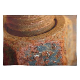 Rusted Nuts and Bolts Place Mats