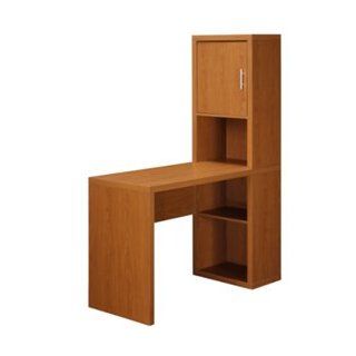 Fusion Library Desk w/ Storage compartment in Pecan Finish Pecan Finish : Home Office Desks : Everything Else