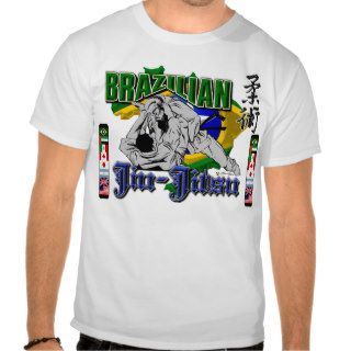 BJJ  Flags Jiu Jitsu World Tee Shirts