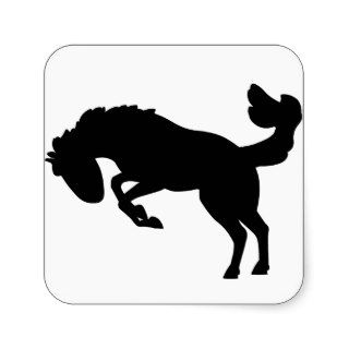 Bucking Bronco Horse. Stickers