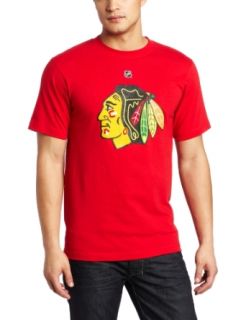 NHL Men's Chicago Blackhawks Patrick Kane #88 "Premier Tee" Player Name & Number Tee (Red, X Large)  Sports Fan T Shirts  Clothing