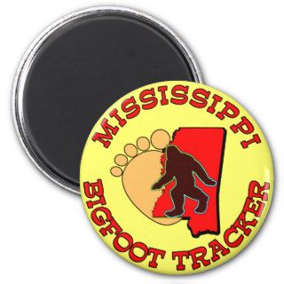 Mississippi Bigfoot Tracker Refrigerator Magnets