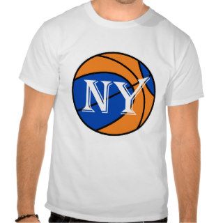 new york blue orange basketball shirt