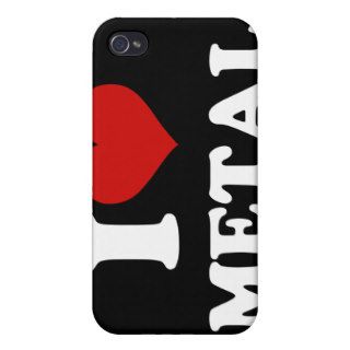 I Love Metal iPhone 4 Cases