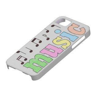 Music with Notes iPhone 5 Cases