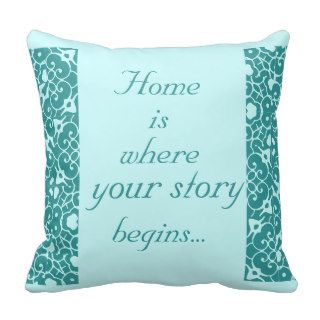 Home is where your story begins pillow