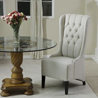Christopher Knight Home Champion Tufted Light Beige Fabric Dining Chair (Single) Christopher Knight Home Dining Chairs