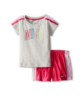 Nike Kids New N40 Short Set Girls Sets (Pink)