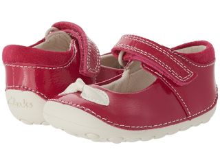 Clarks Kids Ida Bow Girls Shoes (Red)