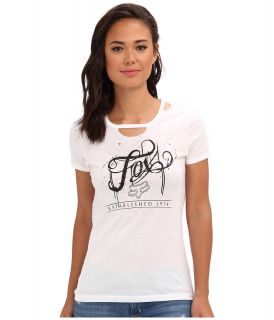 Fox Ink S/S Top Womens T Shirt (White)