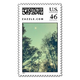 Vintage Moonlit night Postage Stamp