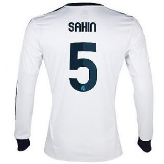 Adidas SAHIN #5 Real Madrid Home Jersey Long Sleeve 2012 13: Clothing