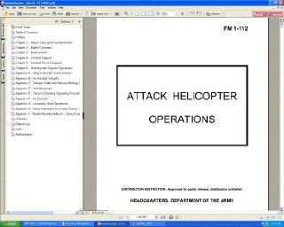 U.S. Army FM 1 112 Attack Helicopter Operations: Field Manual on CD ROM: Everything Else