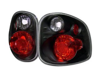 Euro Black Altezza Tail Lights Rear Brake Lamps V2 Ford F150 Flareside: Automotive