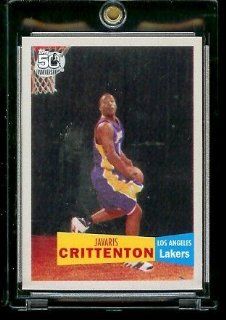 2007 08 Topps Basketball 1957 58 Variations # 129 Javaris Crittenton   NBA Rookie Trading Card: Everything Else