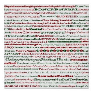 Christmas Around The World Text Design Poster