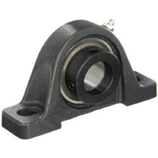 Browning VPLE 122 Pillow Block Ball Bearing, 2 Bolt, Eccentric Lock, Contact and Flinger Seal, Cast Iron, Inch, 1 3/8" Bore, 1 13/16" Base To Center Height: Industrial & Scientific