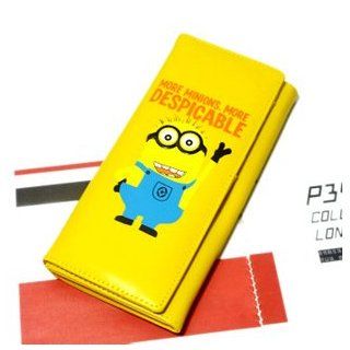 Haagendess Despicable Me Minions Women Faux Leather Bifold Credit Card Billfold Long Wallet Purse (Vertical) at  Womens Clothing store: Minion Accessories