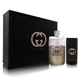 Gucci Guilty Pour Homme Cologne Gift Set for Men 3 oz Eau De Toilette Spray : Guicci Guilty Cologne Box : Beauty