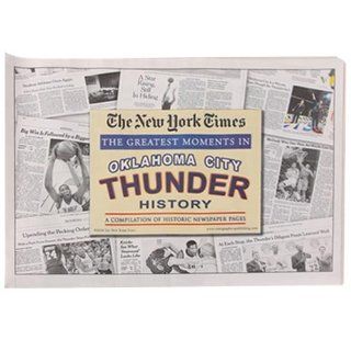 NBA Oklahoma City Thunder Greatest Moments Newspaper : Basketball Equipment : Sports & Outdoors