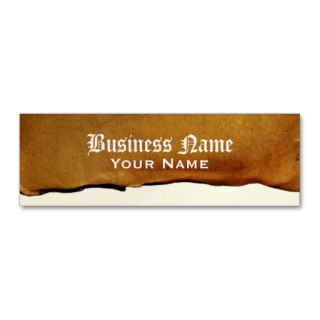 Vintage Paper Business Profile Card Business Cards