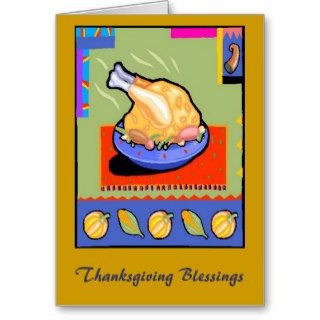 Thanksgiving Blessings Greeting Card