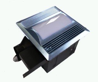 Aero Pure SBF 110 L1 SN 110 CFM Super Quiet Bathroom Ventilation Fan with Light/nightlight Energy Star Qualified, Satin Nickel   Bath Fan With Light  