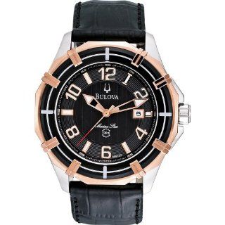 Bulova 98B154 Mens Dress Black Watch: Watches
