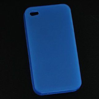 TPU Skin Cover for Apple iPhone 4 (AT&T only), Blue Tinted: Cell Phones & Accessories