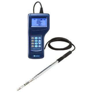 Kanomax 6036 AE Anemomaster Professional Multi Function Thermal Anemometerwith Telescopic/Articulating Tip Probe/Analog Output Sensor, 0.01 30m/s Range, +/ 3% Accuracy,  4 to 158 Degrees F: Science Lab Anemometers: Industrial & Scientific