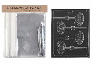 Dress My Cupcake DMCKITK163 Chocolate Candy Lollipop Packaging Kit with Mold, Really/Seriously Lollipop: Kitchen & Dining