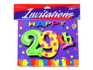 29th birthday invitations, pack of 8 (Case of 144) : Childrens Party Invitations : Baby