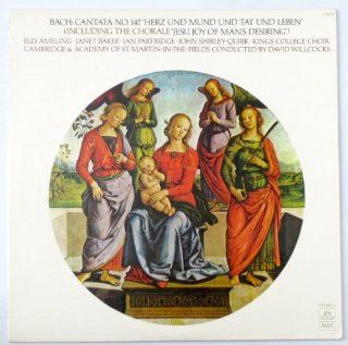 Bach Cantata No 147 'Herz Und Mund Und Tat Und Leben' Including the Chorale 'Jesu Joy of Mans Desiring' David Wilcocks Vinyl: Music