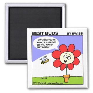 Cute Funny Sweet Musical Bee Cartoon Fridge Refrigerator Magnet