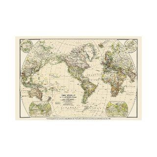 NGS 125th Anniversary World Map [Tubed] (National Geographic: Reference Map): National Geographic Maps   Reference: 9781597755276: Books