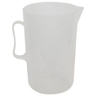 Laboratory Chemistry Set Clear White Plastic Cup Beaker 2000mL Science Lab Filtering Funnels