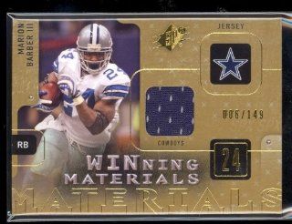 2009 SPX Winning Materials Marion Barber Game Used Jersey #d 149: Sports Collectibles