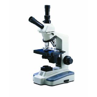 National Optical 161 University and Laboratory Dual Head Compound Oil Immersion Microscope, Widefield 10x/18mm Eyepiece, DIN 4x, 10x, 40xR, 100xR Achromatic Objective, 20 Watt Halogen Bulb Light Source, 110V: Industrial & Scientific