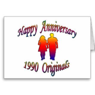 1990 Couple Greeting Cards