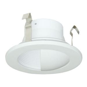 Design House 3 in. Recessed Lighting White Baffle with Wall Wash Trim   DISCONTINUED 517219