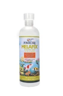 Mars Fishcare North America 176B "Melafix" 16 Oz Anti Bacterial Remedy for the Treatment of Koi & Goldfish Diseases : Pond Water Treatments : Patio, Lawn & Garden