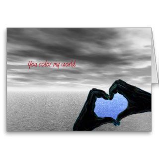 Hands In Heart Shape Greeting Card
