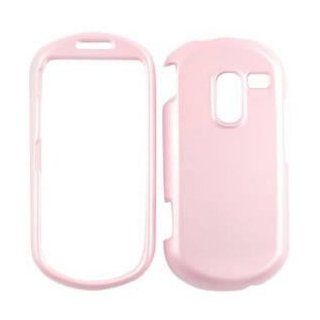 Samsung Messager 3, Messager III R570 Pearl Baby Pink Snap On Cover, Hard Plastic Case, Face cover, Protector: Cell Phones & Accessories
