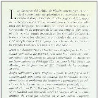 Lecturas Del Cratilo De Platon/ Commentary on Plato's Cratylus (Akal Clasica/ Akal Classic) (Spanish Edition): Jesus M. Alvarez: 9788446009443: Books