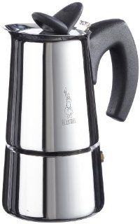 Bialetti 6955 Musa Stovetop Espresso Coffee Pot, 4 Cup, Stainless Steel: Kitchen & Dining