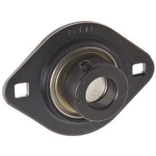 NTN AELPFL202 010 Light Duty Flange Bearing, 2 Bolts, Eccentric Lock, Non Relubricatable, Contact Seals, Pressed Steel, Inch, 5/8" Bore, 2 1/2" Bolt Hole Spacing Width, 2 5/16" Height: Flange Block Bearings: Industrial & Scientific