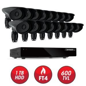 Defender Connected 16 Channel 1TB Smart Security DVR with (16) 600 TVL Ultra Hi Res Indoor/Outdoor Cameras 21115