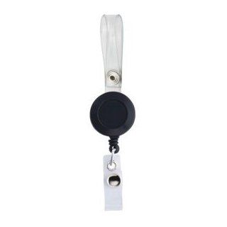 Badge Reel   Belt Strap   Black : Badge Holders : Office Products