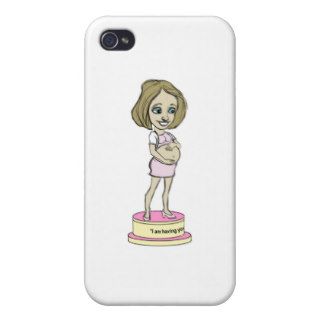 I AM HAVING YOUR BABY COLOR SKETCH iPhone 4/4S COVERS